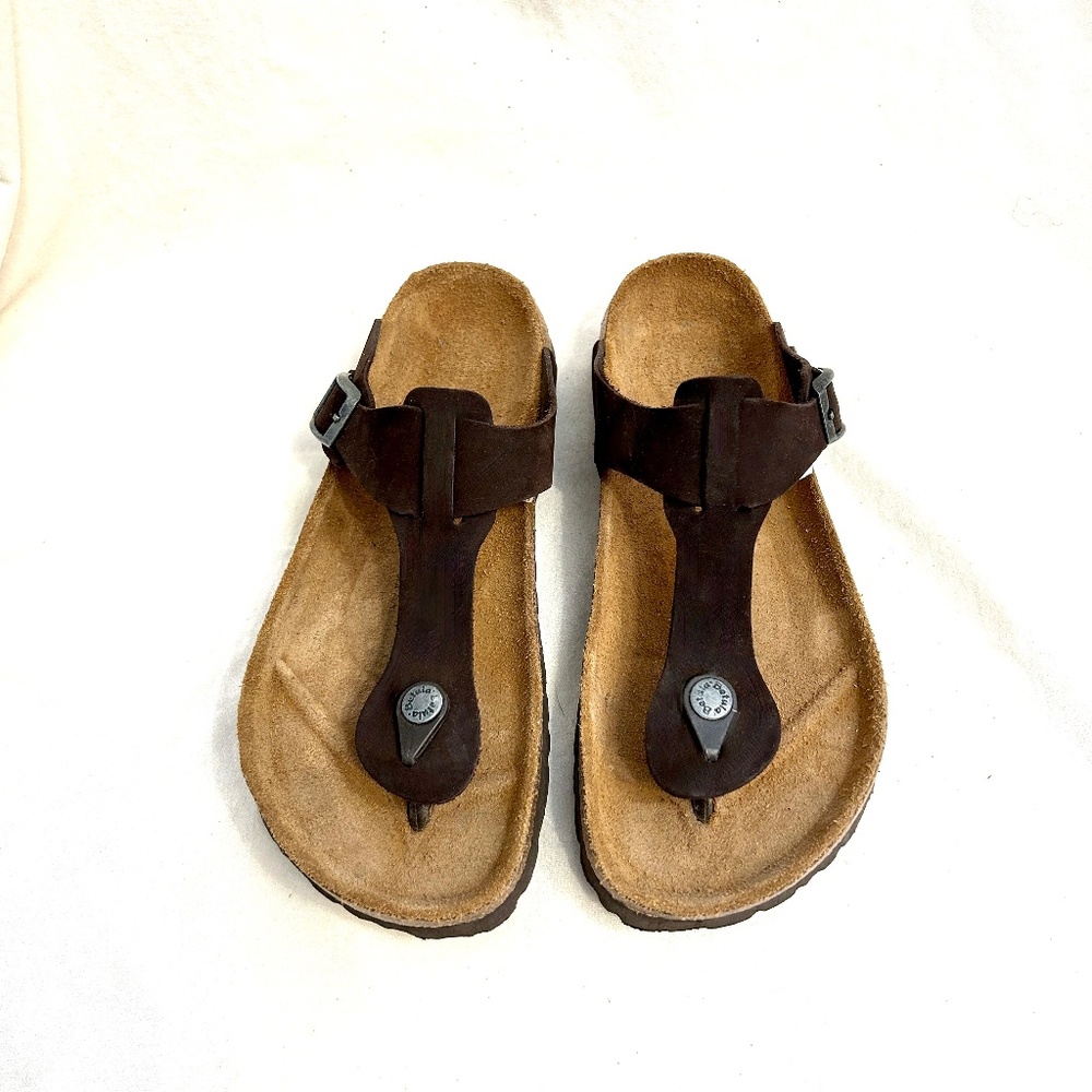 🌻😎 Size 7 -7.5 Birkenstock Betula Gizeh $ 85 - Size 38 Brown #9